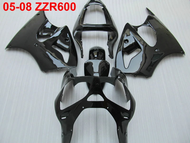 Injection motorcycle fairing kit for Kawasaki Ninja ZZR600 05 06 07 08 glossy black fairings ZZR600 2005-2008 TW37
Injection motorcycle fairing kit for Kawasaki Ninja ZZR600 05 06 07 08 glossy black fairings ZZR600 2005-2008 TW37