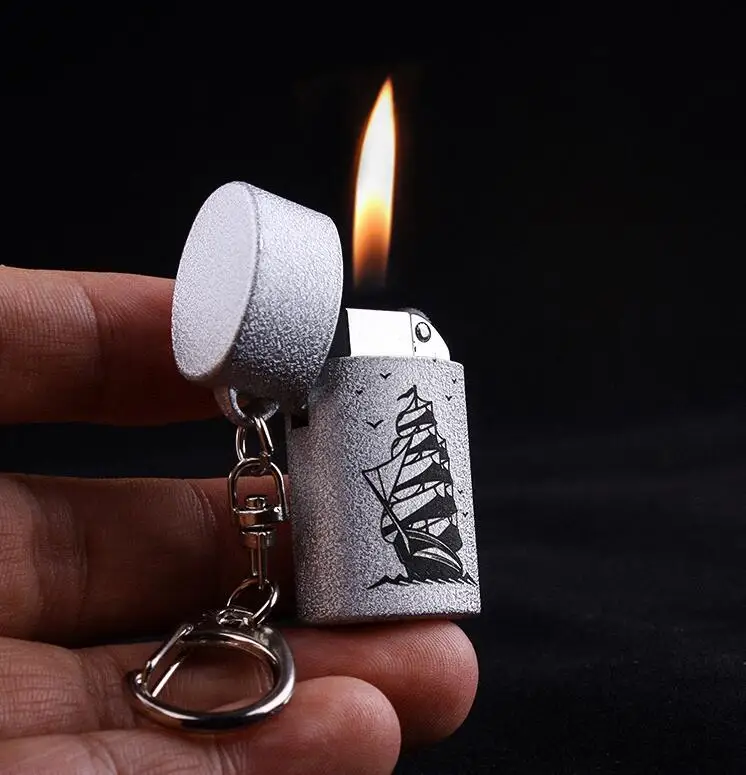 Keychain Petrol Lighter Mini Compact Kerosene Lighter Key Chain Capsule Gasoline Lighter Inflated Outdoor Tools 2pcs/lot
Keychain Petrol Lighter Mini Compact Kerosene Lighter Key Chain Capsule Gasoline Lighter Inflated Outdoor Tools 2pcs/lot