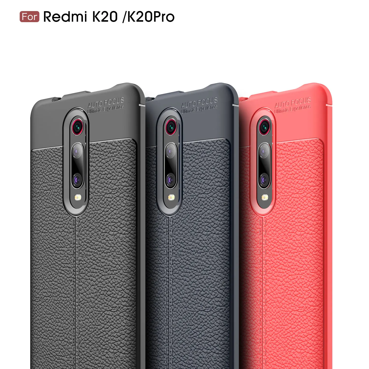Роскошный ударопрочный чехол из ТПУ для Xiaomi Redmi 7/Redmi go/k20 k20pro/ M9s/M9 зернистой кожи с