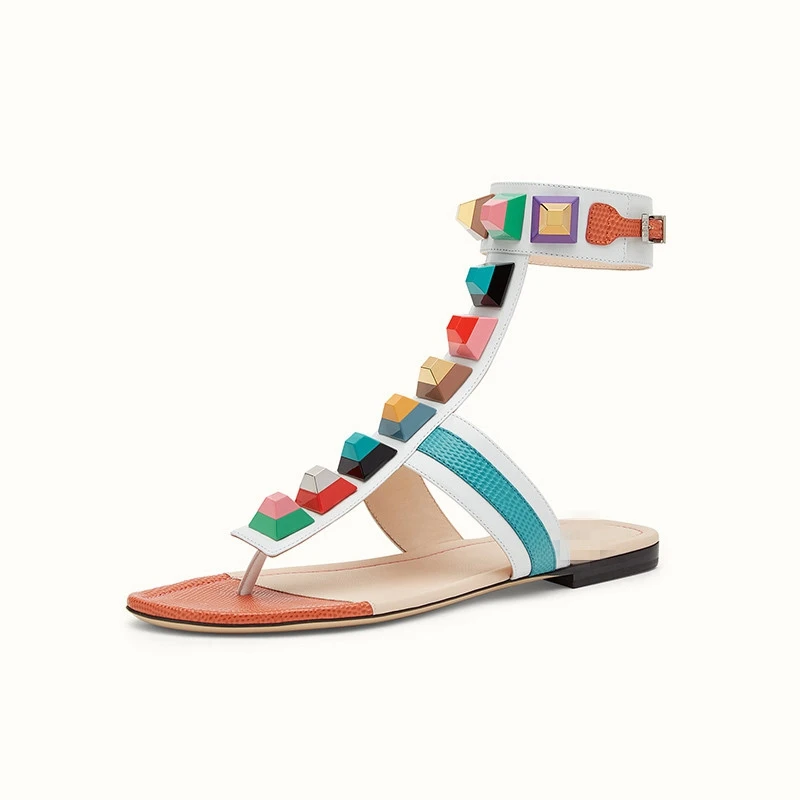 ARQA New Fashion Women Flats Sandals Shoes women Large size 34-43 Causal Summer Open Toe Sexy T-strap Buckle Rivets Metal
ARQA New Fashion Women Flats Sandals Shoes women Large size 34-43 Causal Summer Open Toe Sexy T-strap Buckle Rivets Metal