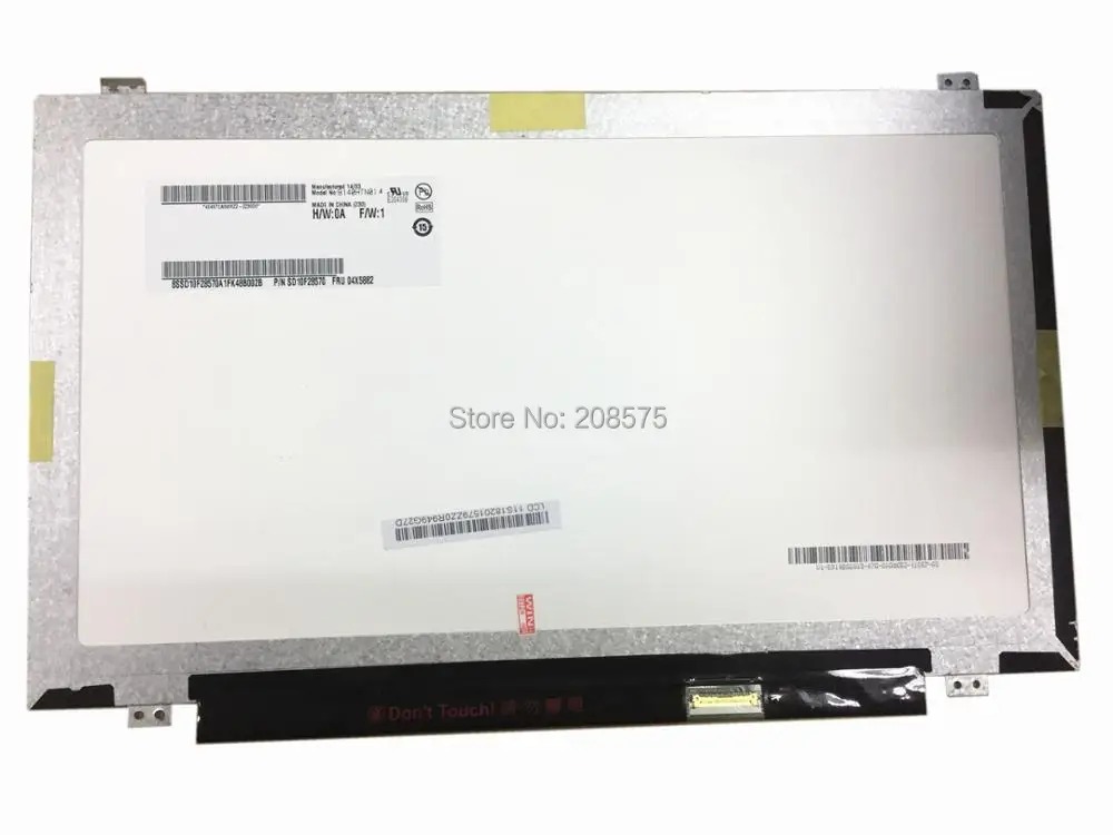 Free shipping B140HTN01.4 B140HTN01.C B140HTN01.B B140HTN01.3 HB140FH1-401 N140HGE-EAB Laptop LCD screen 1920*1080 EDP 30pins
Free shipping B140HTN01.4 B140HTN01.C B140HTN01.B B140HTN01.3 HB140FH1-401 N140HGE-EAB Laptop LCD screen 1920*1080 EDP 30pins