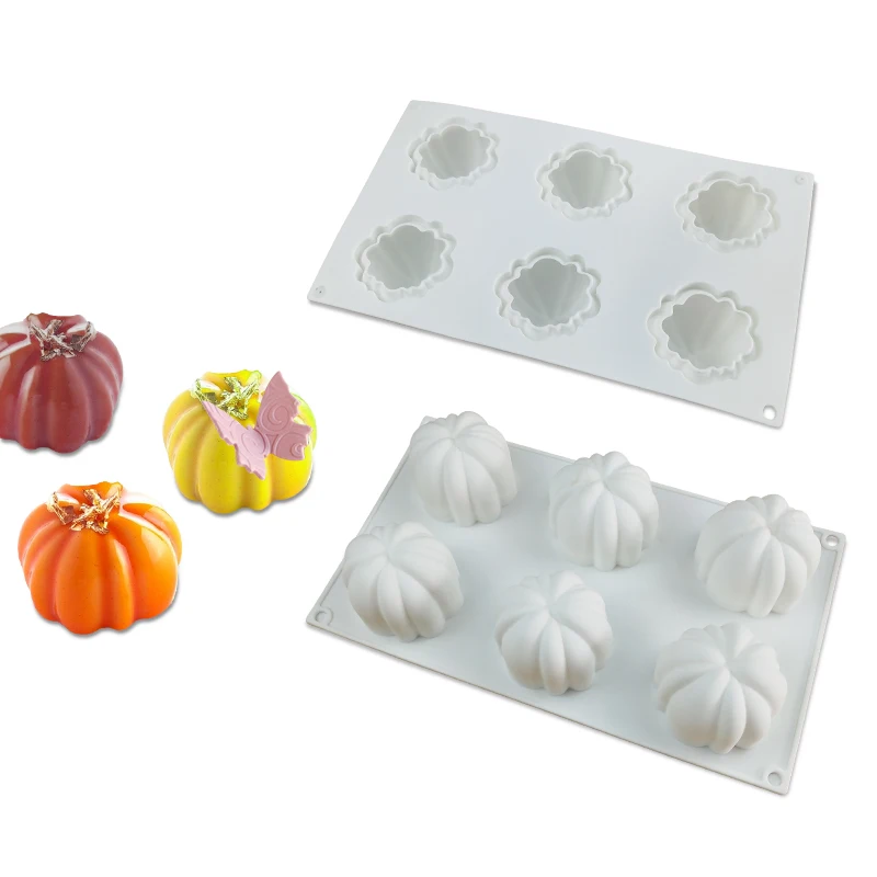 SHENHONG 6 Holes Pumpkin Silicone 3D Cake Molds For Baking Ice Moule Mousse DIY Pastry Decorating Tools Dessert Chocolate Mould
SHENHONG 6 Holes Pumpkin Silicone 3D Cake Molds For Baking Ice Moule Mousse DIY Pastry Decorating Tools Dessert Chocolate Mould