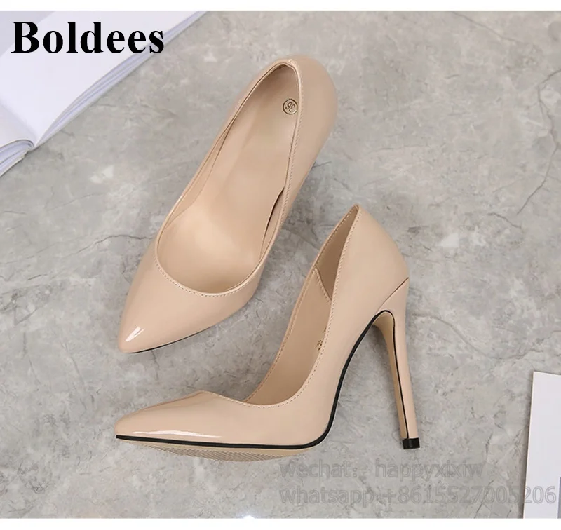 Classic Designer Patent Leather Women High Heel Shoes Fashion OL Ladies Dress Shoes Sexy High Heels For Wedding Party Pumps
Classic Designer Patent Leather Women High Heel Shoes Fashion OL Ladies Dress Shoes Sexy High Heels For Wedding Party Pumps