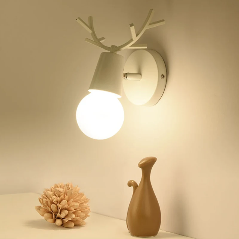 Modern personality E27 wall lights deer head warm light wall lamp for living room bed bedroom corridor stairs restaurant cafe
Modern personality E27 wall lights deer head warm light wall lamp for living room bed bedroom corridor stairs restaurant cafe