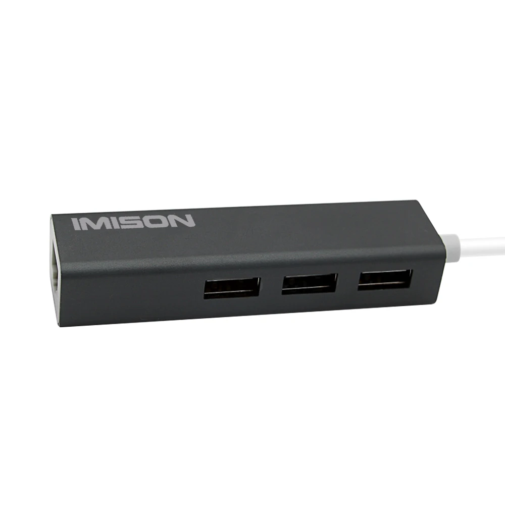 IMISON Type C Lan USB to 3-Port 2.0 Hub with Ethernet RJ45 Adapter |