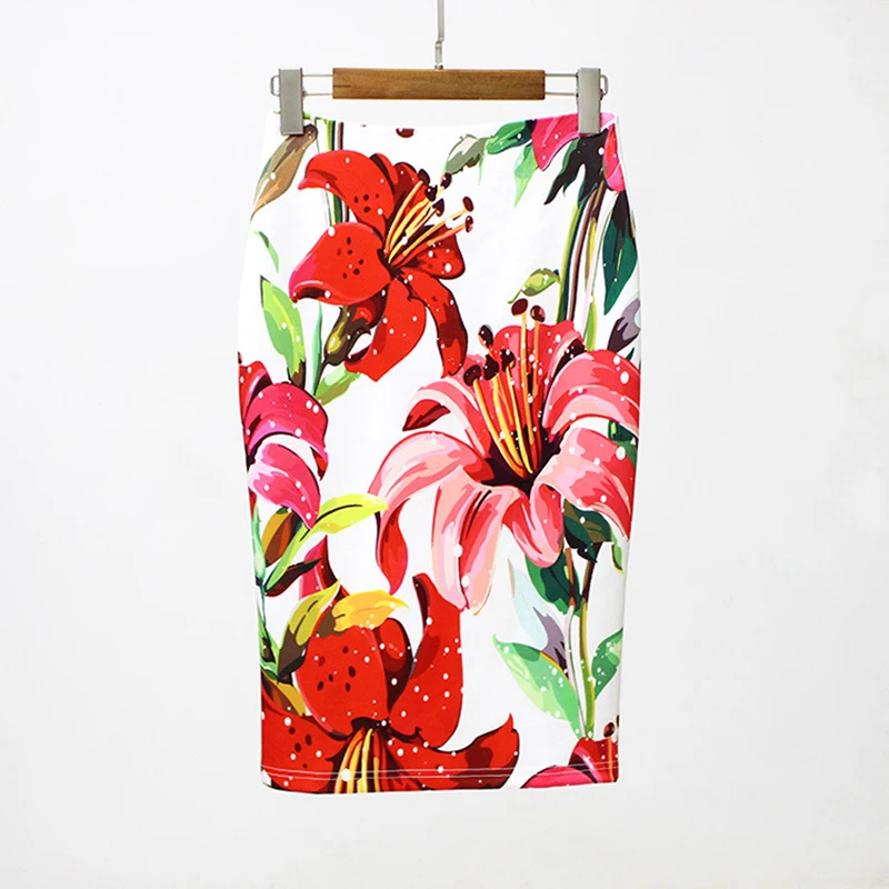 CR Women Fashion Floral Printed High Waisted Pencil Skirts Ladies Knee Length Bodycon Tutu Saia Jupe Femme
CR Women Fashion Floral Printed High Waisted Pencil Skirts Ladies Knee Length Bodycon Tutu Saia Jupe Femme