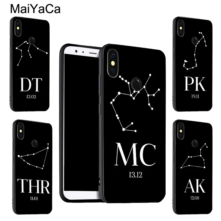 MaiYaCa персонализированные знаки зодиака для POCO X3 F2 Pro F1 чехол Red mi Note 9 8 T 7 9S 9C Mi 10 Lite A3