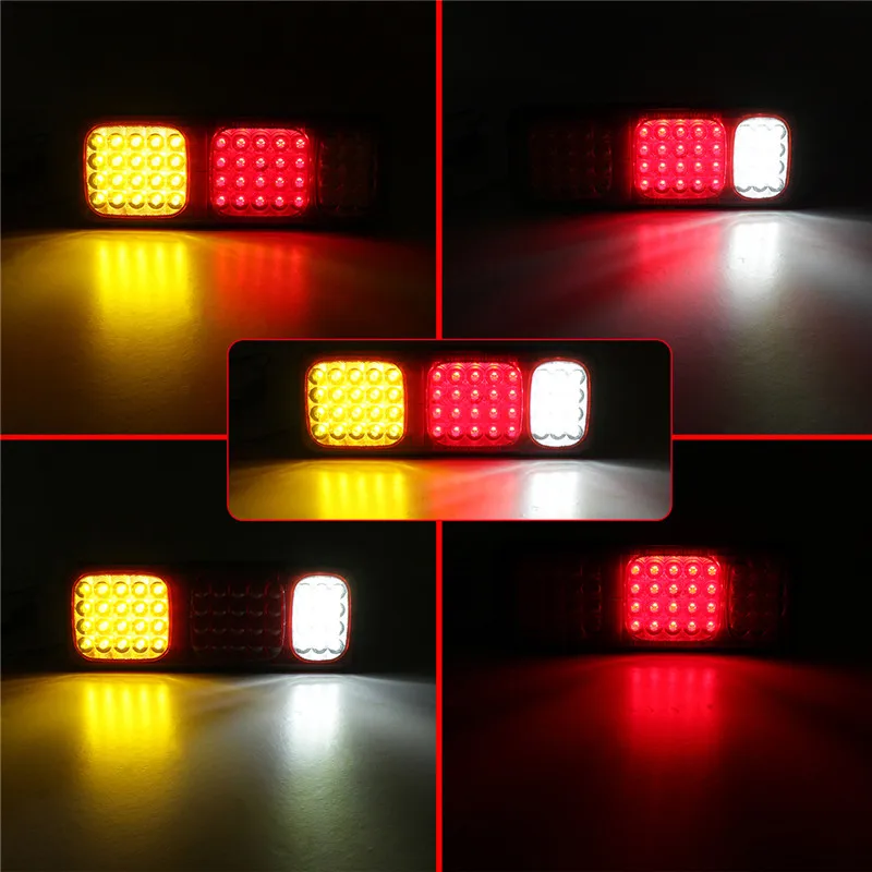1 Pair 52 LED Rear Tail Lights Stop Turn Signal Reverse Lamp for 24V Truck Trailer Lorry Forklift Caravan
1 Pair 52 LED Rear Tail Lights Stop Turn Signal Reverse Lamp for 24V Truck Trailer Lorry Forklift Caravan