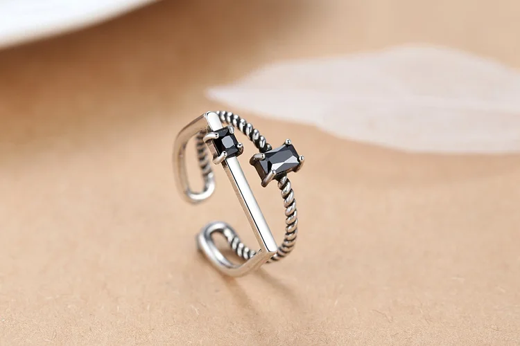 New Arrivals 925 Sterling Silver Retro Crystal Rings For Women Adjustable Size Finger Ring Fashion sterling-silver-jewelry
New Arrivals 925 Sterling Silver Retro Crystal Rings For Women Adjustable Size Finger Ring Fashion sterling-silver-jewelry