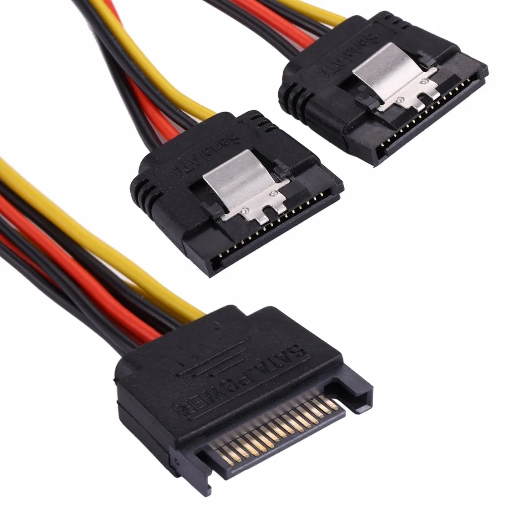 20cm 15 Pin Male to 2 x 15 Pin Female SATA Power Supply Extension Cable (20cm is including the plugs' length)
20cm 15 Pin Male to 2 x 15 Pin Female SATA Power Supply Extension Cable (20cm is including the plugs' length)