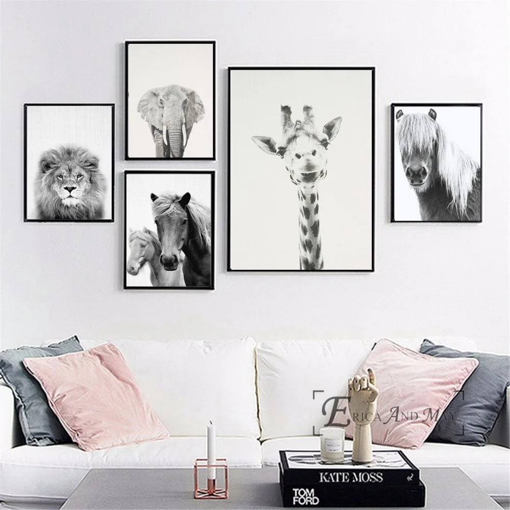 Black And White Horse Giraffe Animals Posters and Prints Wall art Decorative Picture Canvas Painting For Living Room Home Decor
Black And White Horse Giraffe Animals Posters and Prints Wall art Decorative Picture Canvas Painting For Living Room Home Decor