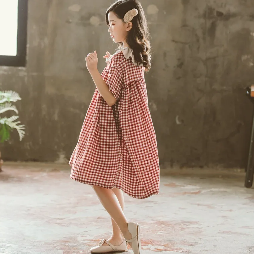 Mother And Daughter Clothing Plaid Girls Dress Summer Clothes School Casual Loose Big Girls Dresses 2019 Kids A-line Clothes
Mother And Daughter Clothing Plaid Girls Dress Summer Clothes School Casual Loose Big Girls Dresses 2019 Kids A-line Clothes