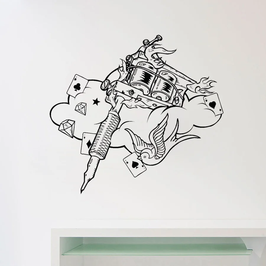 Tattoo Machine Wall Decal Tattoo Studio Poster Vinyl Sticker Home Decor Ideas Room Interior Design Wall Art Salon Decorate D478
Tattoo Machine Wall Decal Tattoo Studio Poster Vinyl Sticker Home Decor Ideas Room Interior Design Wall Art Salon Decorate D478
