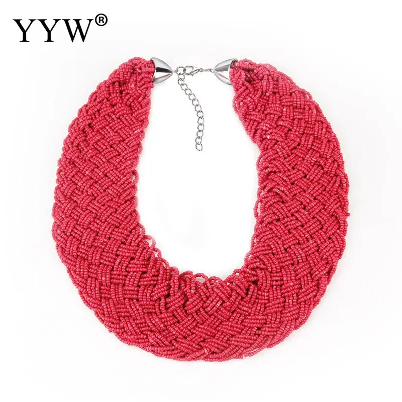 Vintage Retro Bohemian Jewelry Women Choker Seedbead Necklace Innovative With Zinc Alloy Silver Color Plated For Woman Best Gift
Vintage Retro Bohemian Jewelry Women Choker Seedbead Necklace Innovative With Zinc Alloy Silver Color Plated For Woman Best Gift