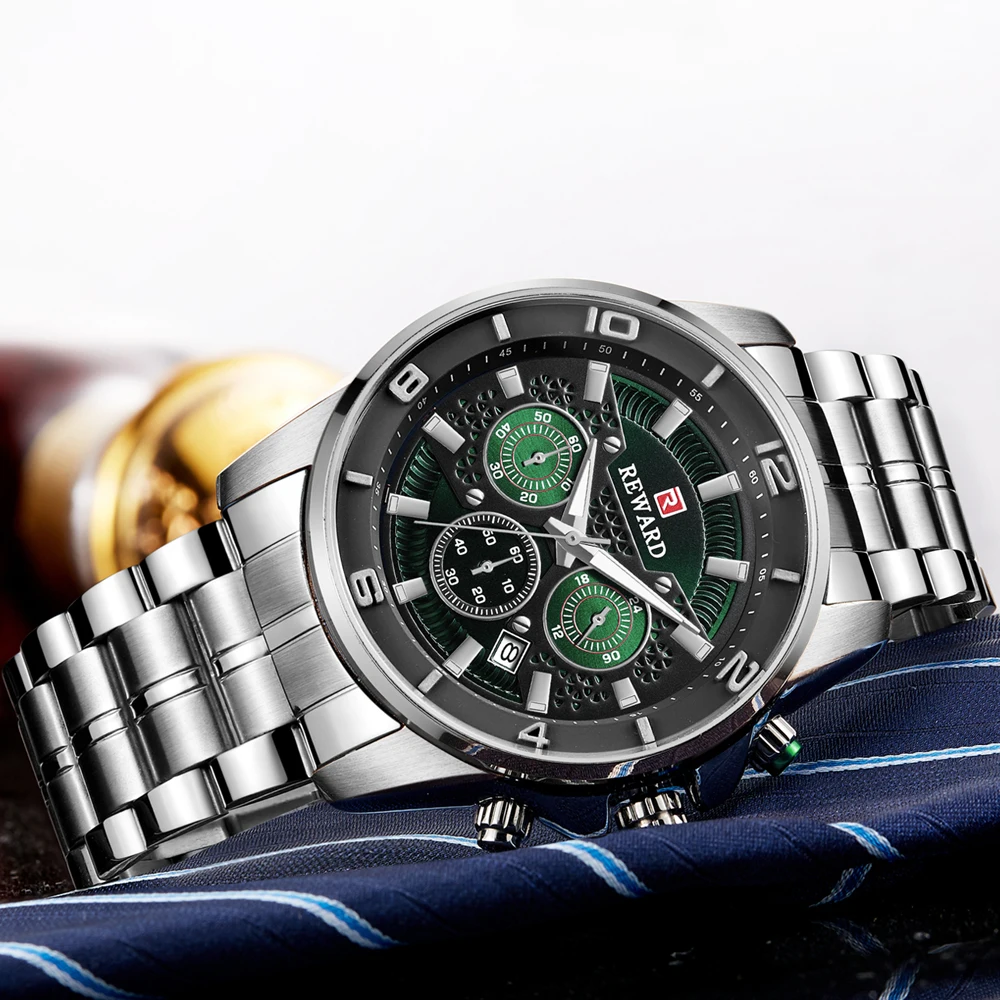 Награда мужские часы Топ бренд класса люкс повседневные спортивные Кварцевые 24