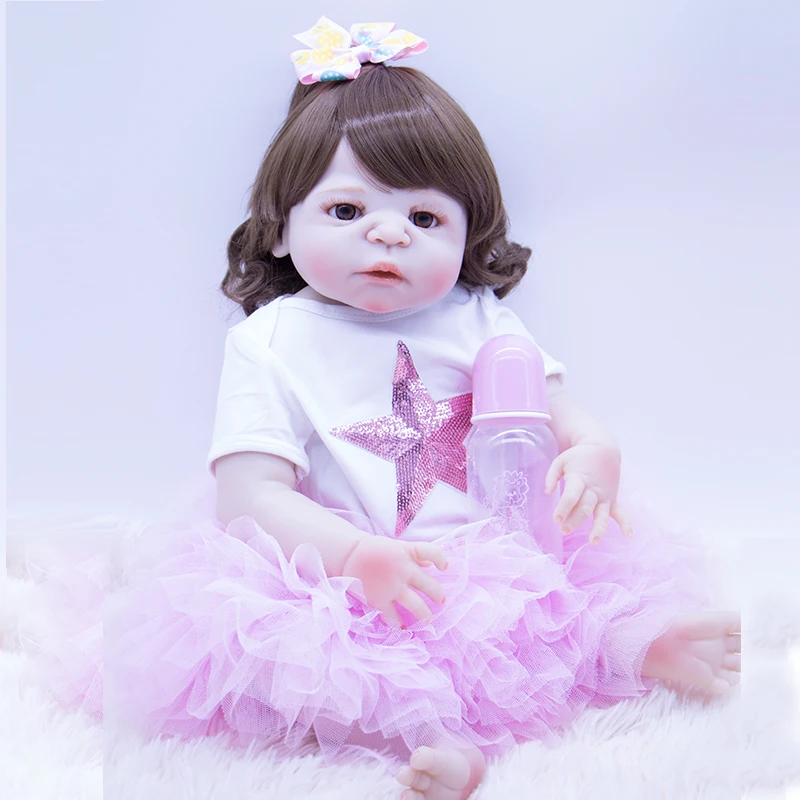 56cm Pretty five-star skirt bonecas linda newborn baby girl with Rabbit gift silicone reborn baby dolls for sale Fast delivery
56cm Pretty five-star skirt bonecas linda newborn baby girl with Rabbit gift silicone reborn baby dolls for sale Fast delivery