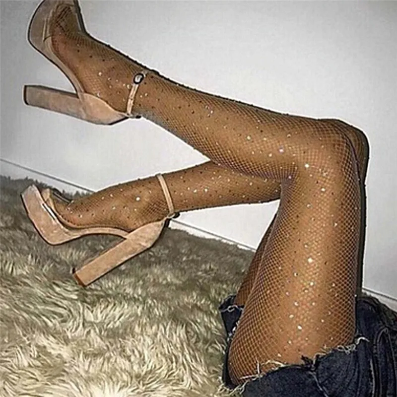 Summer Fishnet Diamond Pantyhose Women Sexy Fashion Shiny Net Tights Female Slim Rhinestone Mesh Nylon Stockings Tights
Summer Fishnet Diamond Pantyhose Women Sexy Fashion Shiny Net Tights Female Slim Rhinestone Mesh Nylon Stockings Tights