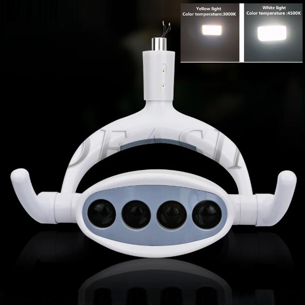 High Quality 4 LEDs Dental operation lighting LED lamp cold light color temperature adjustable high sensitivity response
High Quality 4 LEDs Dental operation lighting LED lamp cold light color temperature adjustable high sensitivity response