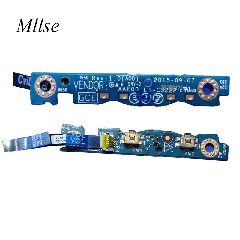 Free Shipping FOR Dell Latitude 7275 XPS 9250 Volume Buttons Circuit Board with Cable LS-C322P test good
Free Shipping FOR Dell Latitude 7275 XPS 9250 Volume Buttons Circuit Board with Cable LS-C322P test good