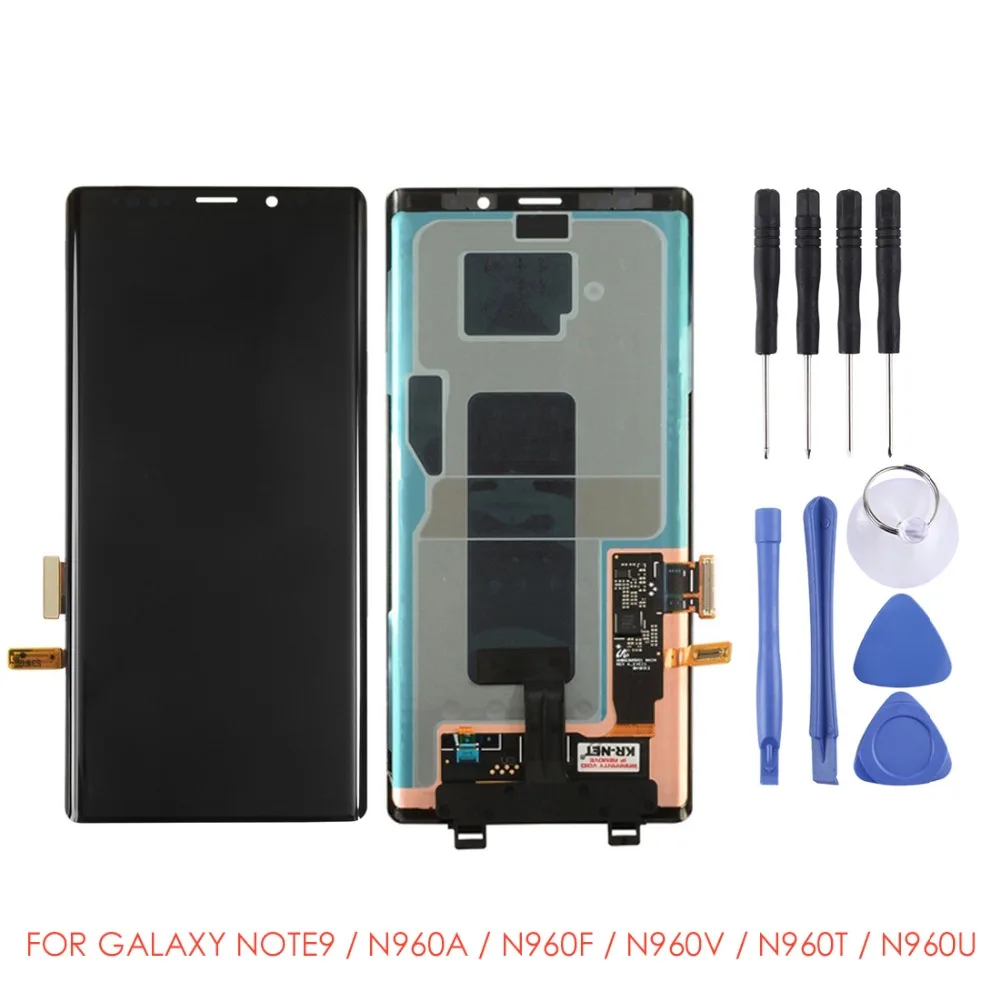 ЖК экран и дигитайзер полная сборка для Galaxy Note9/N960A/N960F/N960V/N960T/N960U (черный)|Экраны