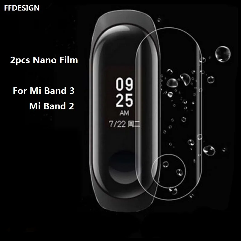 Нано защитная пленка для Xiaomi Mi Band 3 2 (не стекло) защиты экрана MiBand2 MiBand3 из фольги