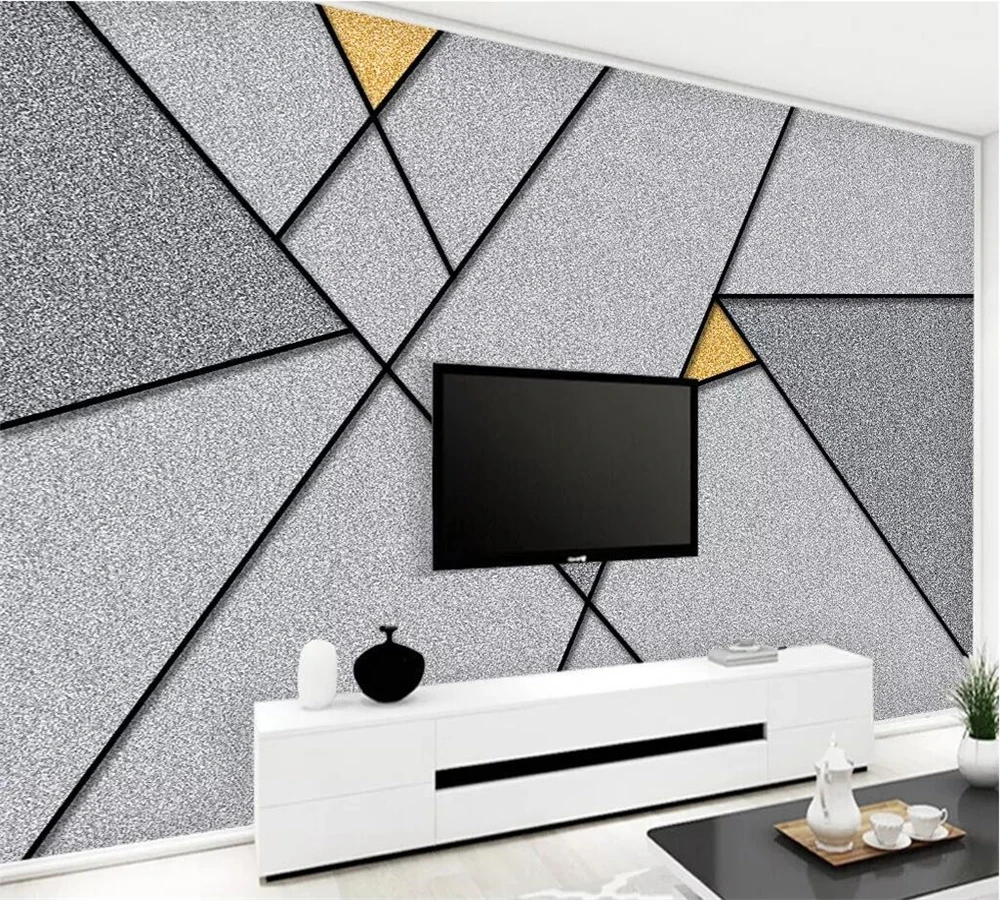 beibehang Customized large wallpaper 3d mural Nordic simple personality abstract geometric line square TV background wall paper
beibehang Customized large wallpaper 3d mural Nordic simple personality abstract geometric line square TV background wall paper