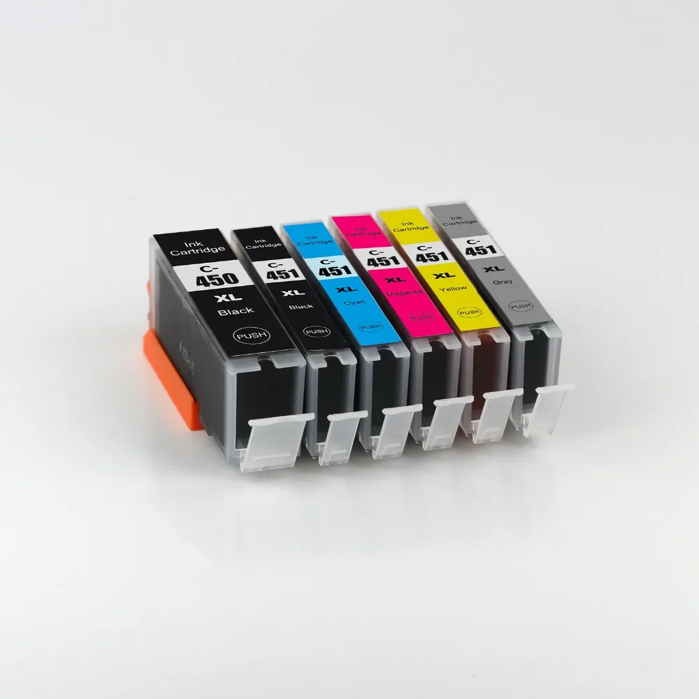 YOTAT 6pcs PGI-450 CLI-451 Compatible ink cartridge PGI450 PGI-450XL CLI-451XL for Canon PIXMA MG6340 printer
YOTAT 6pcs PGI-450 CLI-451 Compatible ink cartridge PGI450 PGI-450XL CLI-451XL for Canon PIXMA MG6340 printer
