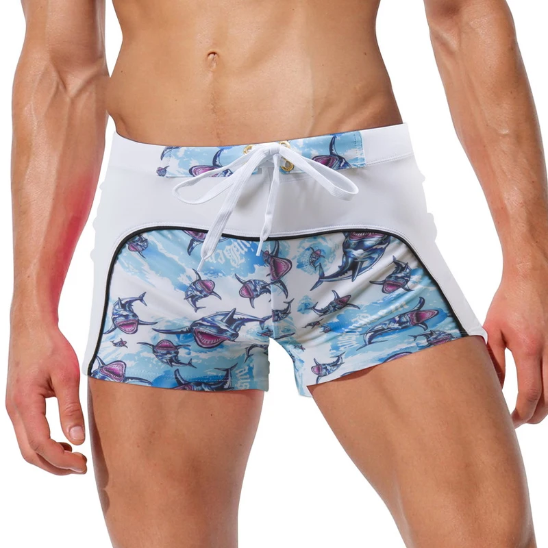 Sexy Men's Low Waist Swimwear Nylon Patchwork Swim Board Shorts Quick Dry Breathable Sport Beach Surfing Swimming Trunks
Sexy Men's Low Waist Swimwear Nylon Patchwork Swim Board Shorts Quick Dry Breathable Sport Beach Surfing Swimming Trunks