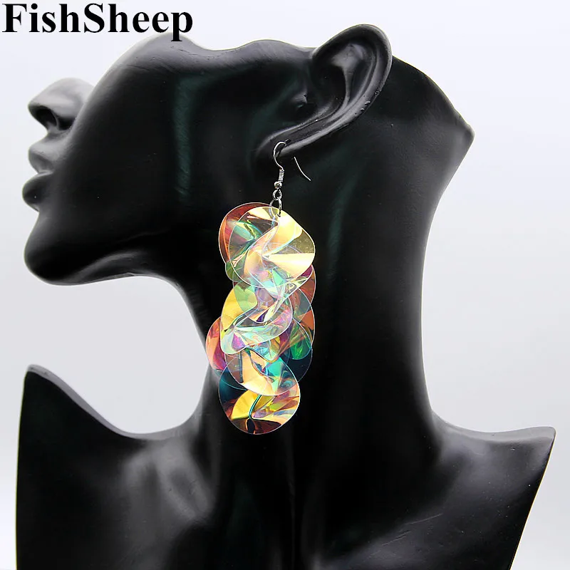 FishSheep Irregular Big Colorful Sequin Flower Drop Earrings For Women Statement Geometric Tassel Long Dangle Earring Jewelry
FishSheep Irregular Big Colorful Sequin Flower Drop Earrings For Women Statement Geometric Tassel Long Dangle Earring Jewelry