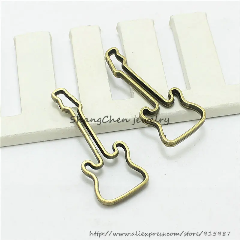 Sweet Bell 30pcs 17*41mm Antique bronze Color Alloy Guitar Charms Jewelry Charms Trendy Pendants Fit Diy Jewelry Making D1151
Sweet Bell 30pcs 17*41mm Antique bronze Color Alloy Guitar Charms Jewelry Charms Trendy Pendants Fit Diy Jewelry Making D1151