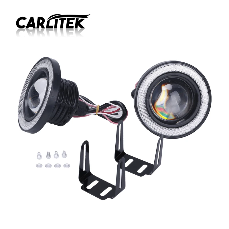 Фото CARLitek 20 Вт 12 В Автомобильная противотуманная светодиодная лампочка Angel Eye Halo