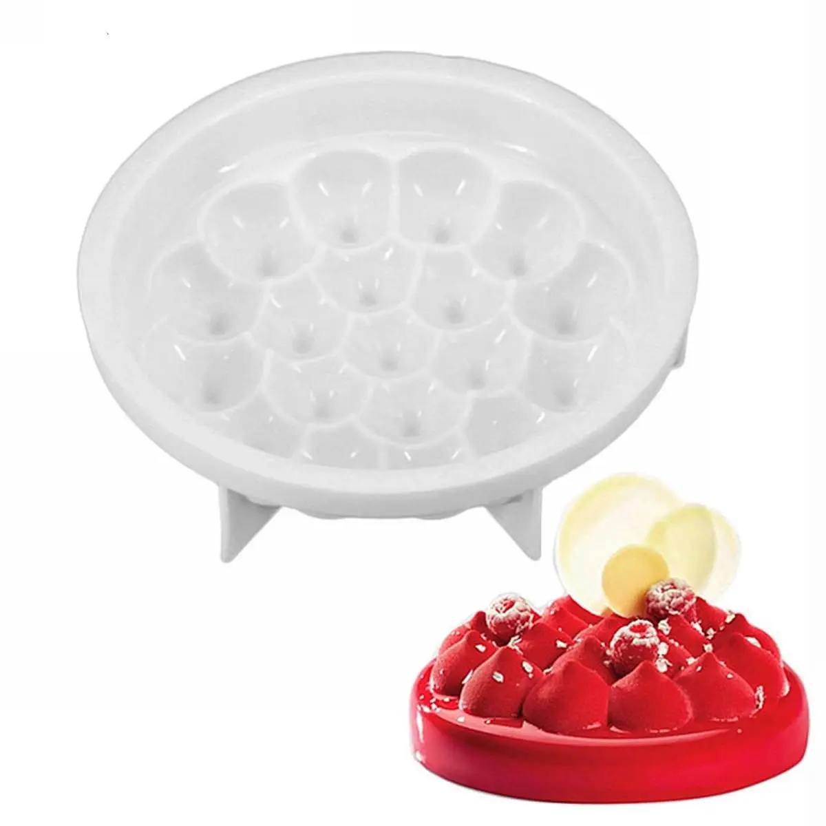 1pc DIY 3D Silicone Cream Cake Mold Mousse Cheese Baking Pan Chocolate Bakeware Mould
1pc DIY 3D Silicone Cream Cake Mold Mousse Cheese Baking Pan Chocolate Bakeware Mould