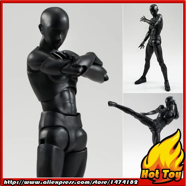 100% Оригинальный BANDAI Tamashii нациями S.H. Figuts (SHF) фигурка боди кун (Однотонный черный