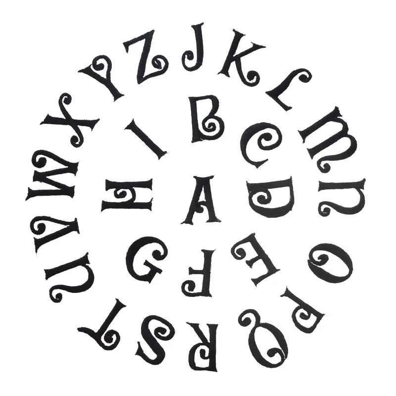 26 English Letters alphabet embroidered patches black applique iron on letters for clothes shoes bags application of one another
26 English Letters alphabet embroidered patches black applique iron on letters for clothes shoes bags application of one another