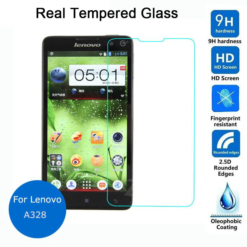 Для Lenovo A328 закаленное стекло для защиты экрана 9h 0 26 мм 2 5 Защитная стеклянная