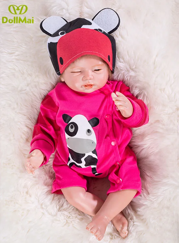 Super real baby doll reborn 48cm silicone reborn baby dolls sleeping newborn baby looking bebes reborn bonecas toy gift
Super real baby doll reborn 48cm silicone reborn baby dolls sleeping newborn baby looking bebes reborn bonecas toy gift