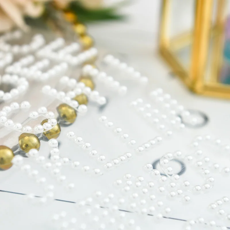 KSCRAFT Immitation Pearl Letters for Scrapbooking DIY Projects/Photo Album/Card Making Crafts
KSCRAFT Immitation Pearl Letters for Scrapbooking DIY Projects/Photo Album/Card Making Crafts