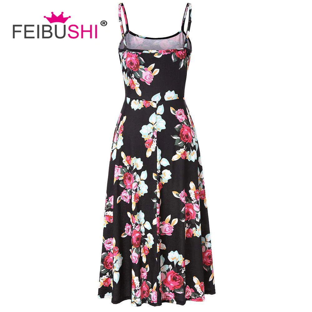 New Fashion 2018 Women Sexy Spghetti Strap Floral Printed Sleeveless Casual Long Dress
New Fashion 2018 Women Sexy Spghetti Strap Floral Printed Sleeveless Casual Long Dress