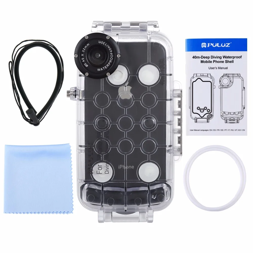 2021 New PULUZ-40m / 130ft waterproof case for iPhone, underwater case for taking photos and videos, XR, XS, MAX, Plus, 7, 8
2021 New PULUZ-40m / 130ft waterproof case for iPhone, underwater case for taking photos and videos, XR, XS, MAX, Plus, 7, 8