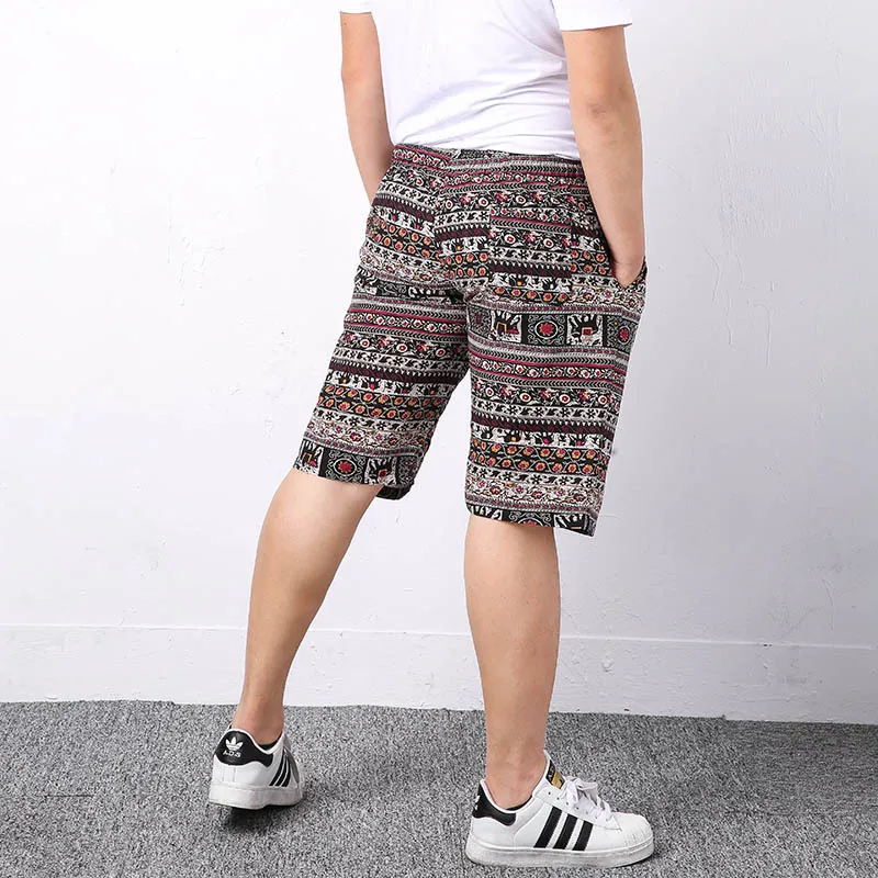 Summer Men's Beach Shorts Personality Printed Breathable Comfort Casual Male Linen Shorts Plus Size Bohemian Style Board Shorts
Summer Men's Beach Shorts Personality Printed Breathable Comfort Casual Male Linen Shorts Plus Size Bohemian Style Board Shorts