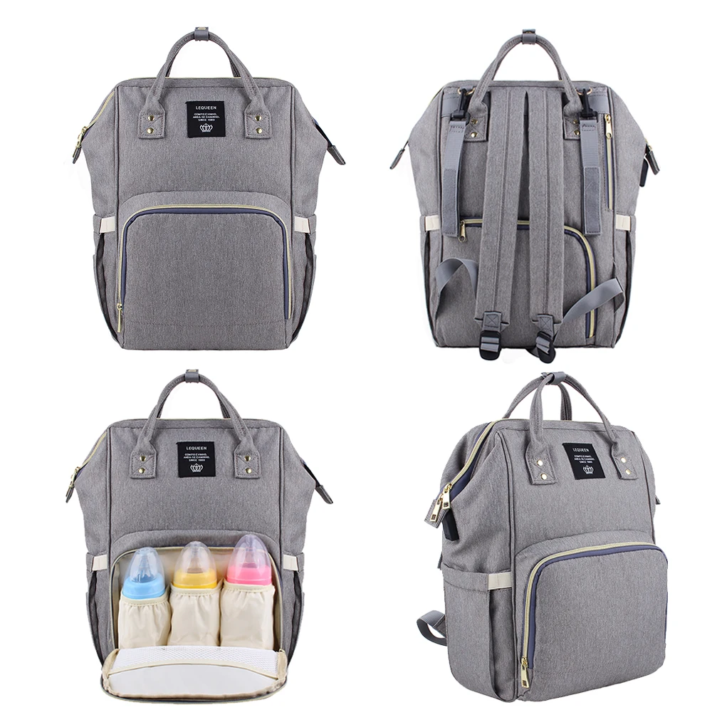 Lequeen Diaper Bag USB Baby Bags Mummy Backpack Bag Large Capacity WaterProof Baby Bag Nipple Bottle Set Travel Nursing Bag
Lequeen Diaper Bag USB Baby Bags Mummy Backpack Bag Large Capacity WaterProof Baby Bag Nipple Bottle Set Travel Nursing Bag