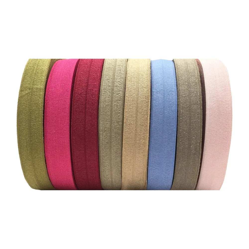 10 Yard 5/8" 15mm Solid Color Shiny Fold Over Elastic FOE Spandex Band Kids Hair Tie Headband Dress Lace Trim Sewing
10 Yard 5/8" 15mm Solid Color Shiny Fold Over Elastic FOE Spandex Band Kids Hair Tie Headband Dress Lace Trim Sewing