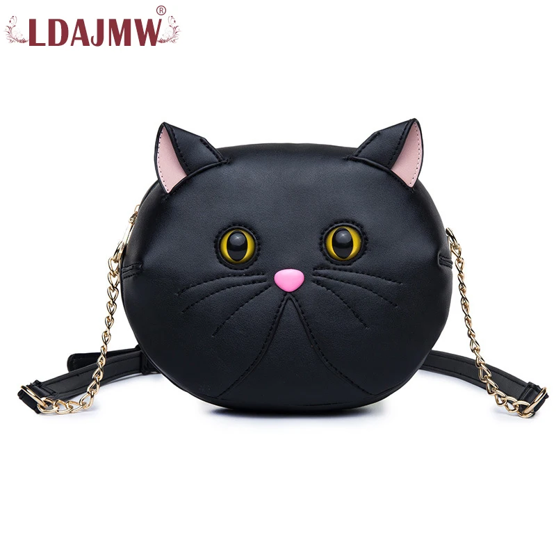 LDAJMW модная женская кожаная сумка через плечо с милыми кошачьими ушками женские