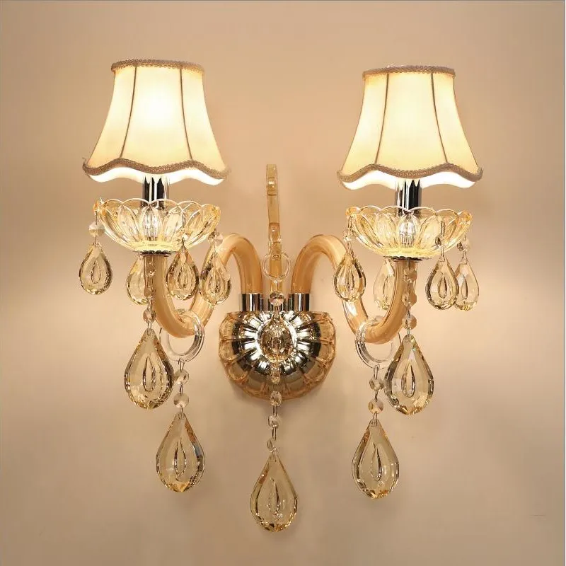 European Design LED Luxury Hanging K9 Crystal Wall Lamps Bedroom Headboard Bedside Lamp Wall Sconce Light Fixture
European Design LED Luxury Hanging K9 Crystal Wall Lamps Bedroom Headboard Bedside Lamp Wall Sconce Light Fixture