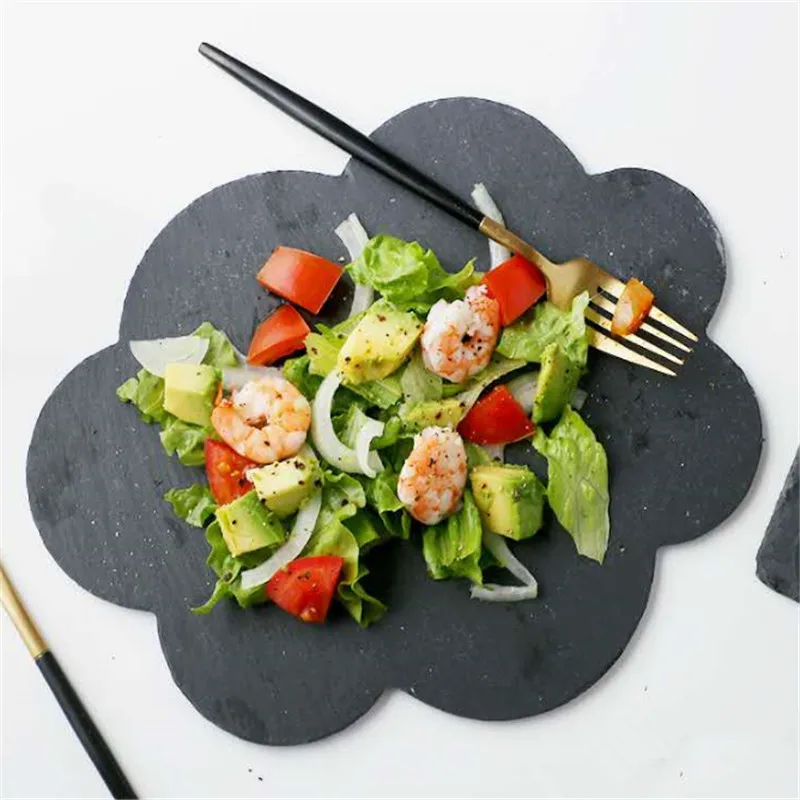 Cloud Shape Natural Slate Dinner Plate Solid Stone Steak Dish Sushi Barbecue Pizza Fruit Cheese Flat Plate Food Tea Tray
Cloud Shape Natural Slate Dinner Plate Solid Stone Steak Dish Sushi Barbecue Pizza Fruit Cheese Flat Plate Food Tea Tray