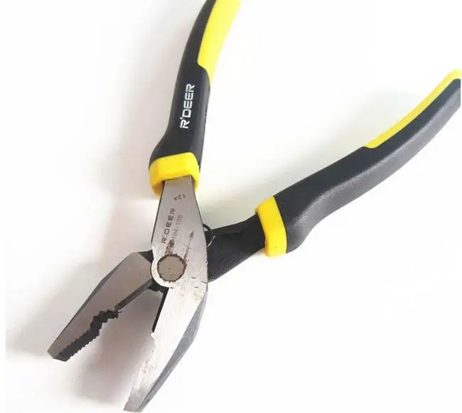R'DEER chromium-vanadium steel 8.5" 125mm powerful eccentric pliers hardware tool NO.104-108
R'DEER chromium-vanadium steel 8.5" 125mm powerful eccentric pliers hardware tool NO.104-108