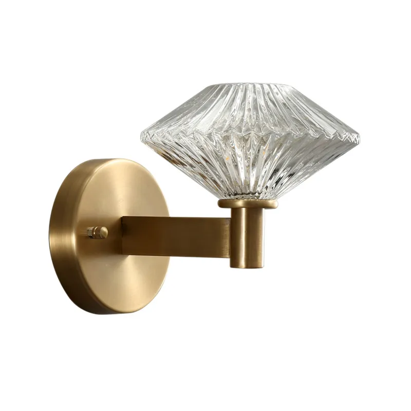 Modern Wall Mounted Light Nordic Living Room Indoor Wall Lamp Copper Base Bedroom Crystal Luminaire applique
Modern Wall Mounted Light Nordic Living Room Indoor Wall Lamp Copper Base Bedroom Crystal Luminaire applique