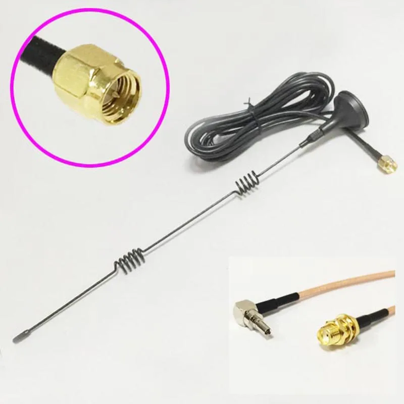3G Antenna 5dBi 800-2170 MHZ magnetic base 3M extension cable SMA male + SMA Female Connector To CRC9 Male Connector RG316 Cable
3G Antenna 5dBi 800-2170 MHZ magnetic base 3M extension cable SMA male + SMA Female Connector To CRC9 Male Connector RG316 Cable