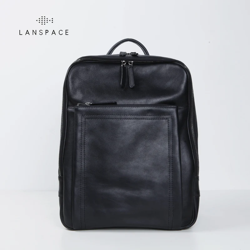 LANSPACE men's cow leather backpack fashion genuine leather backpack casual functional bag
LANSPACE men's cow leather backpack fashion genuine leather backpack casual functional bag