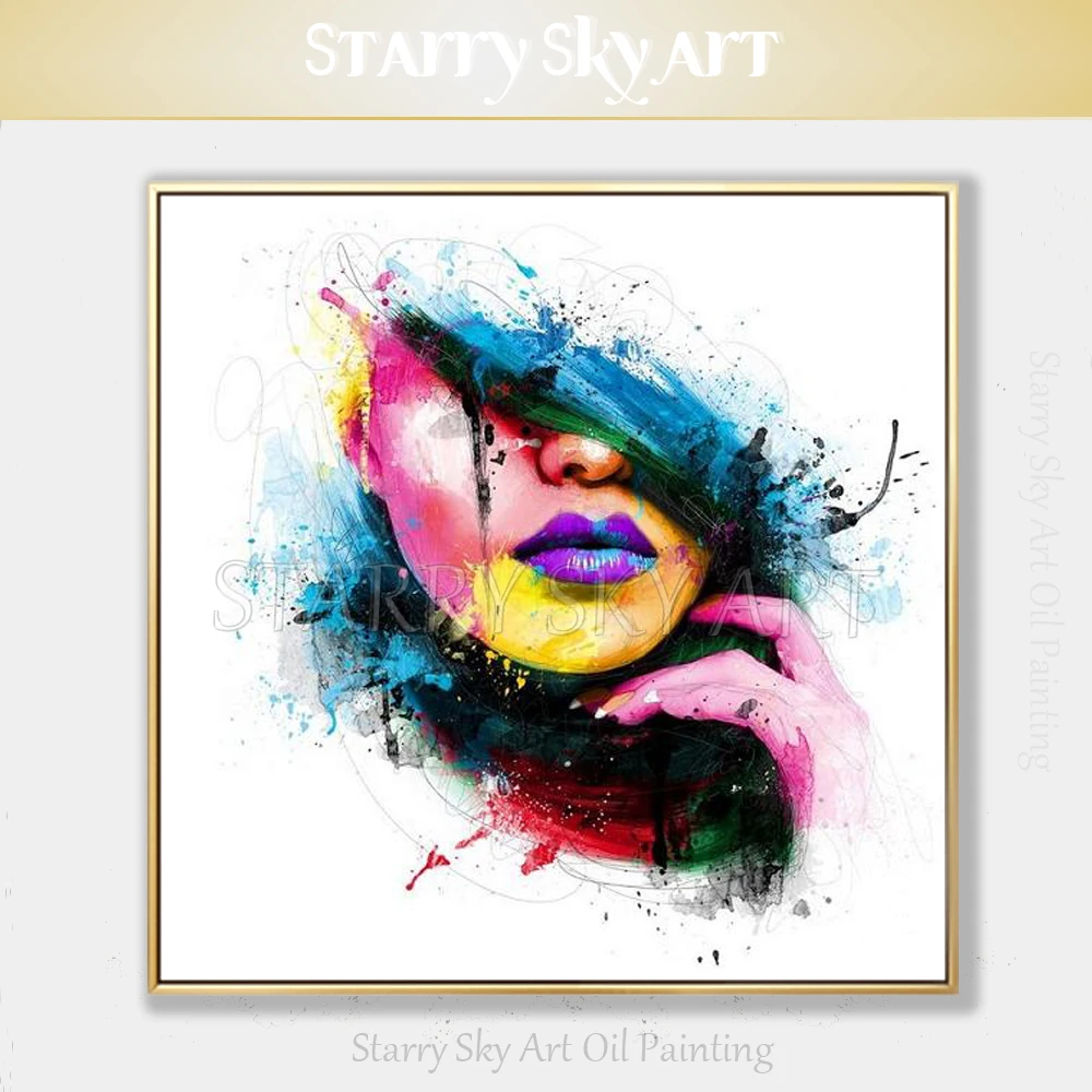 Professional Artist Hand-painted High Quality Abstract Modern Portrait Oil Painting on Canvas Colorful Abstract Lady Painting
Professional Artist Hand-painted High Quality Abstract Modern Portrait Oil Painting on Canvas Colorful Abstract Lady Painting